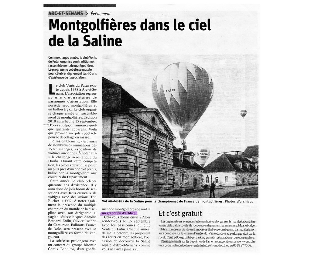 Article de presse arti-show artifice artificier mariage