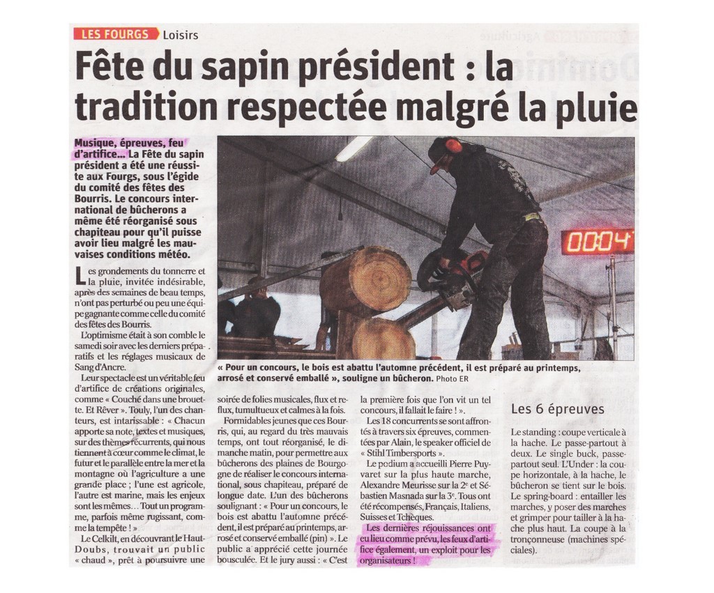 Article de presse arti-show artifice artificier mariage