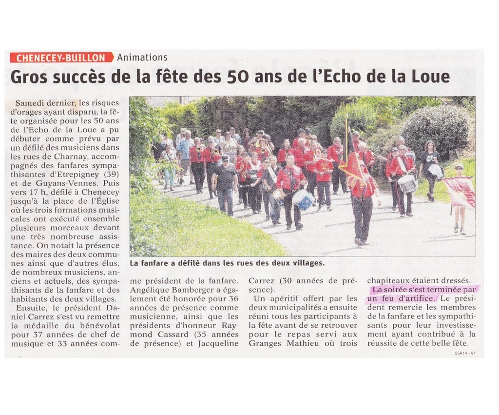 Article de presse arti-show artifice artificier mariage