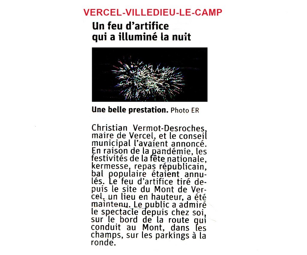 FEU ARTIFICE 2020 CORONAVIRUS