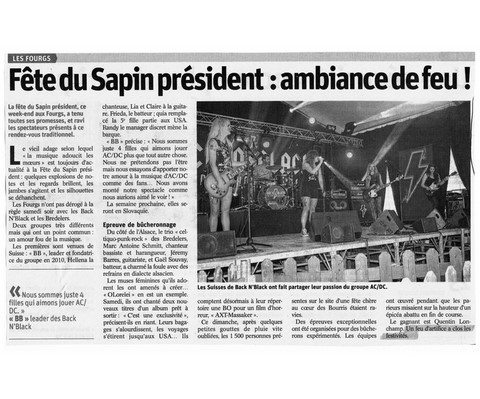 Article de presse arti-show artifice artificier mariage