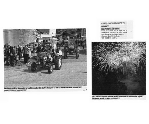 Article de presse arti-show artifice artificier mariage