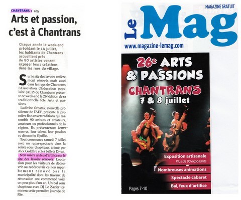 Article de presse arti-show artifice artificier mariage