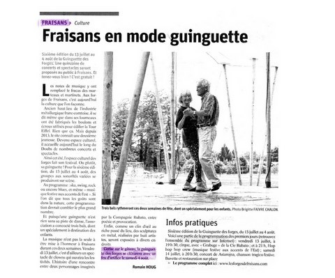 Article de presse arti-show artifice artificier mariage