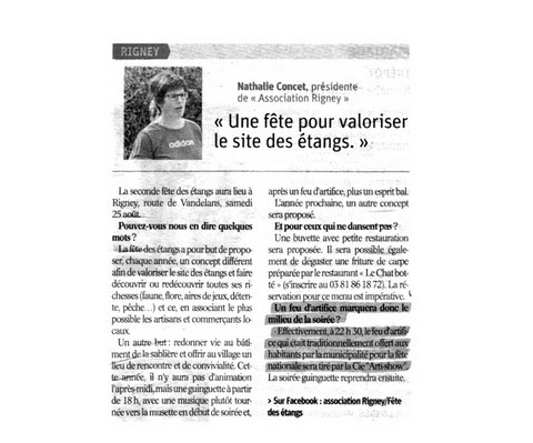 Article de presse arti-show artifice artificier mariage
