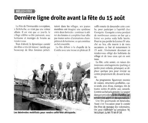 Article de presse arti-show artifice artificier mariage