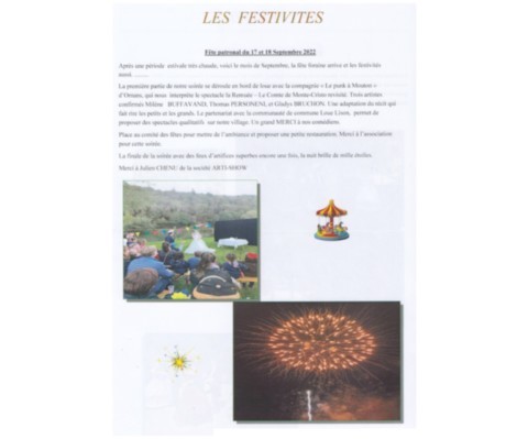 ARTI SHOW FEU ARTIFICE FETE PATRONALE