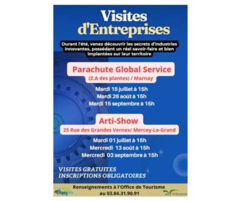visite entreprise arti-show office tourisme