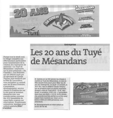 Article de presse arti-show artifice artificier mariage