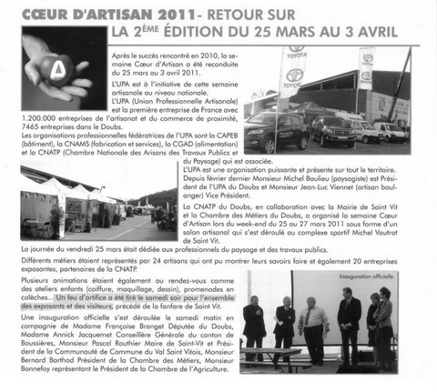 Article de presse arti-show artifice artificier mariage