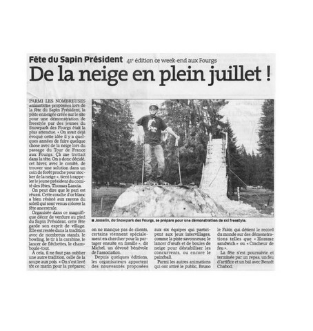 Article de presse arti-show artifice artificier mariage