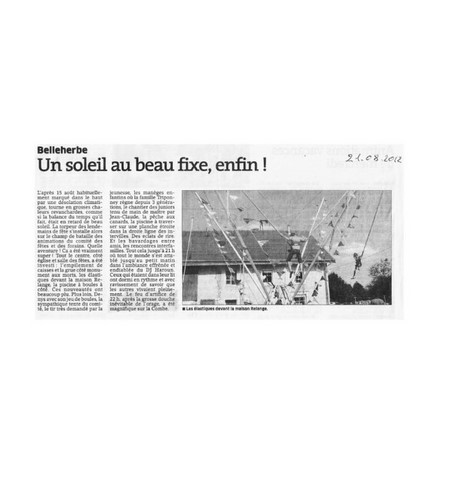 Article de presse arti-show artifice artificier mariage