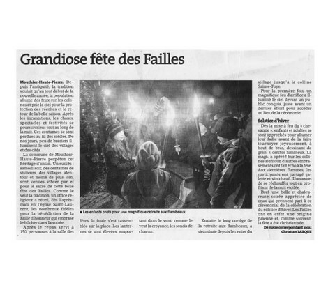 Article de presse arti-show artifice artificier mariage