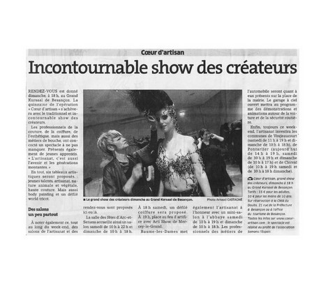 Article de presse arti-show artifice artificier mariage