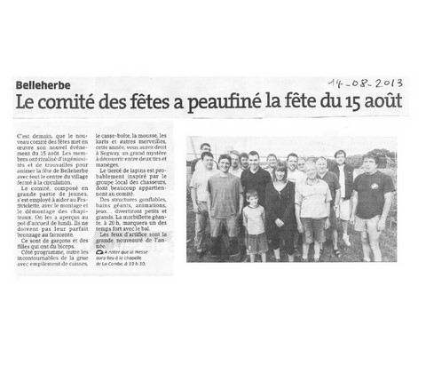 Article de presse arti-show artifice artificier mariage