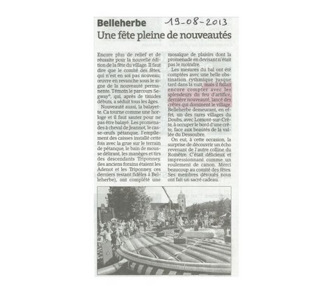 Article de presse arti-show artifice artificier mariage
