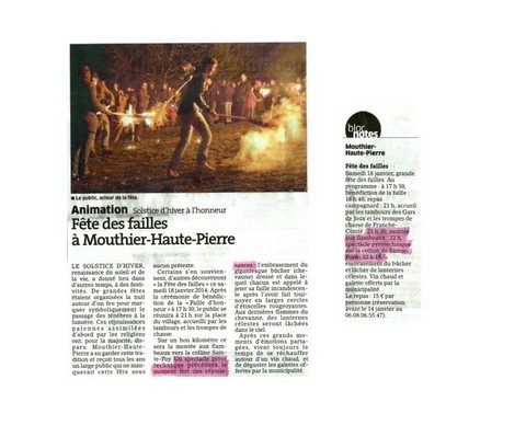 Article de presse arti-show artifice artificier mariage