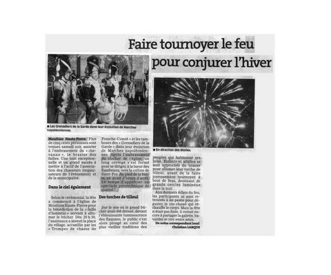 Article de presse arti-show artifice artificier mariage