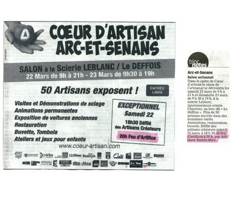 Article de presse arti-show artifice artificier mariage