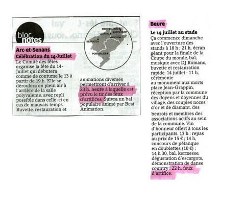Article de presse arti-show artifice artificier mariage