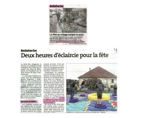 Article de presse arti-show artifice artificier mariage