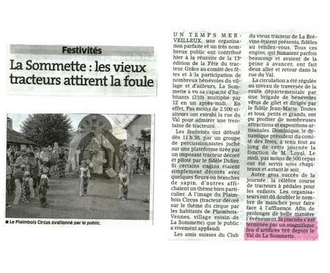 Article de presse arti-show artifice artificier mariage