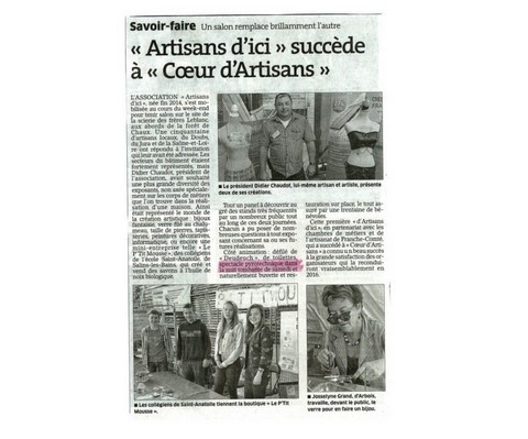 Article de presse arti-show artifice artificier mariage