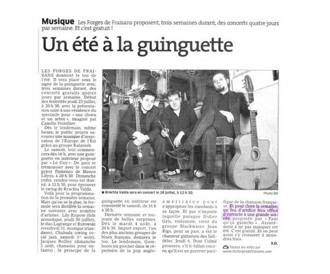 Article de presse arti-show artifice artificier mariage