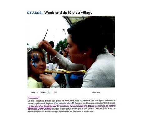 Article de presse arti-show artifice artificier mariage